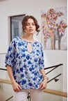 ENCHANT TOP - blue bloom
